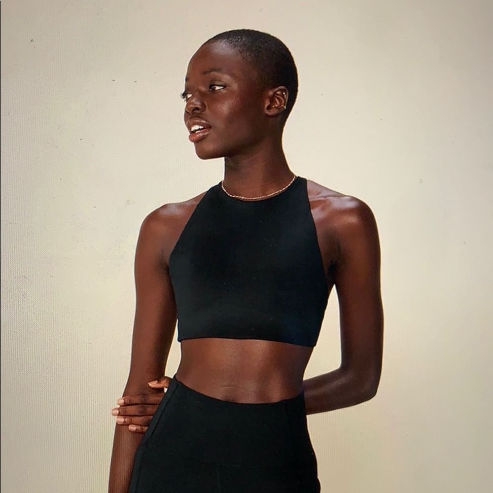 girlfriend collective: black topanga bra